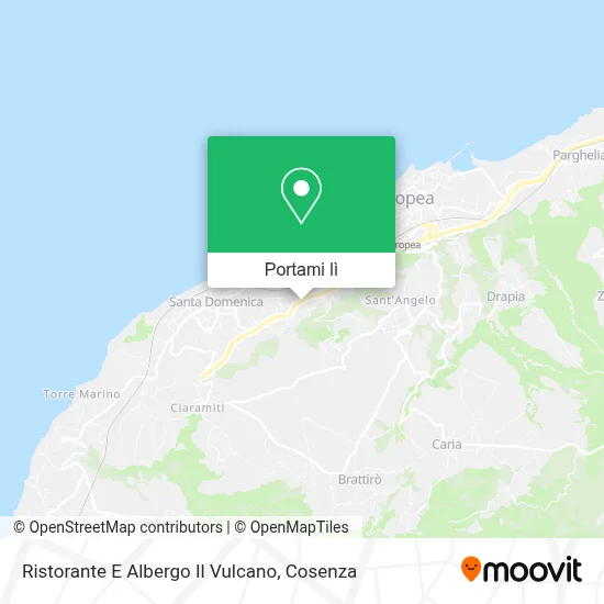 Mappa Ristorante E Albergo Il Vulcano