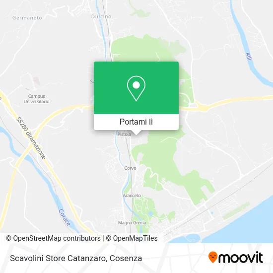 Mappa Scavolini Store Catanzaro