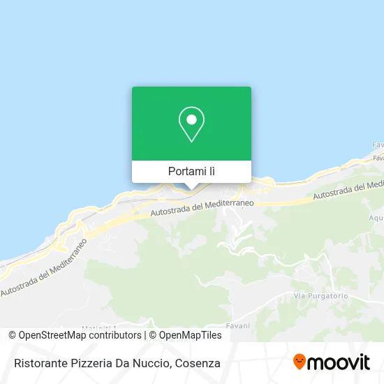 Mappa Ristorante Pizzeria Da Nuccio