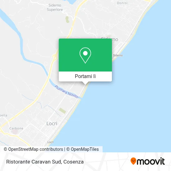 Mappa Ristorante Caravan Sud