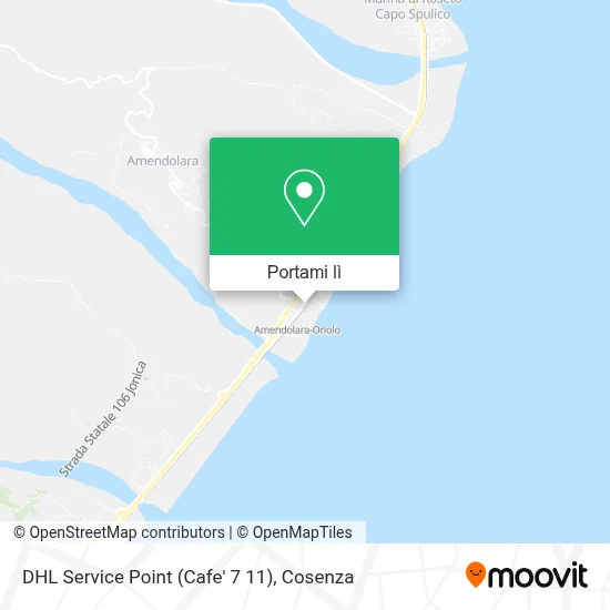 Mappa DHL Service Point (Cafe' 7 11)