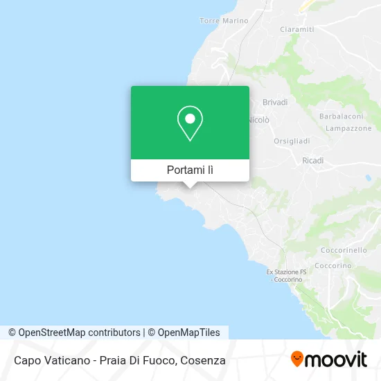 Mappa Capo Vaticano - Praia Di Fuoco