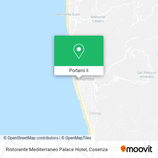 Mappa Ristorante Mediterraneo Palace Hotel