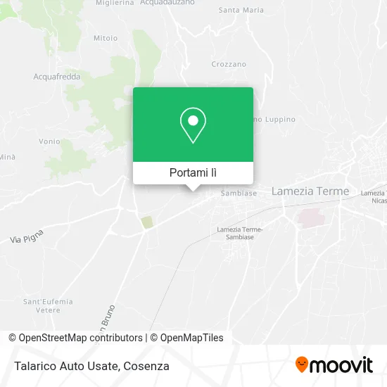 Mappa Talarico Auto Usate