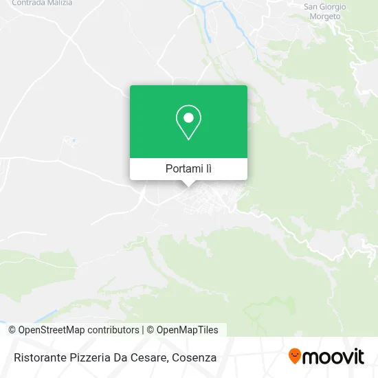 Mappa Ristorante Pizzeria Da Cesare