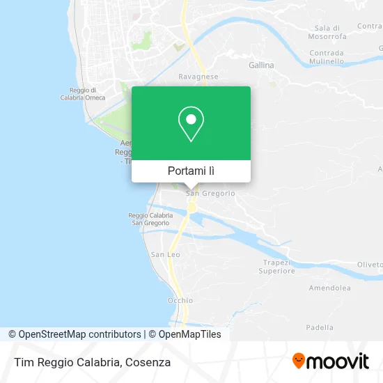 Mappa Tim Reggio Calabria