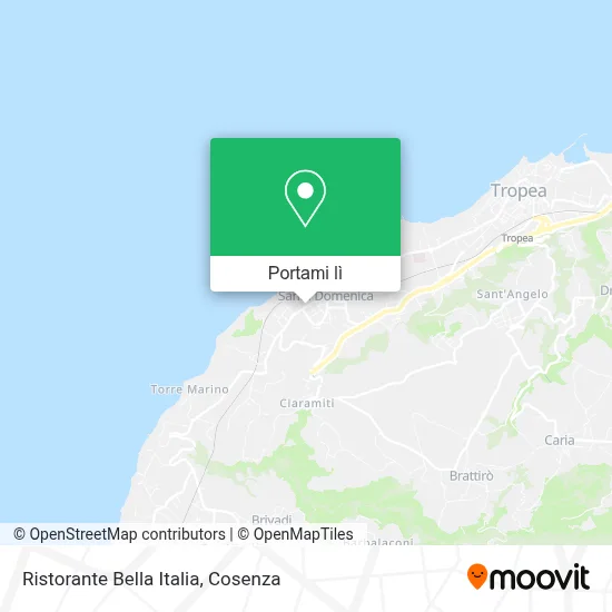 Mappa Ristorante Bella Italia
