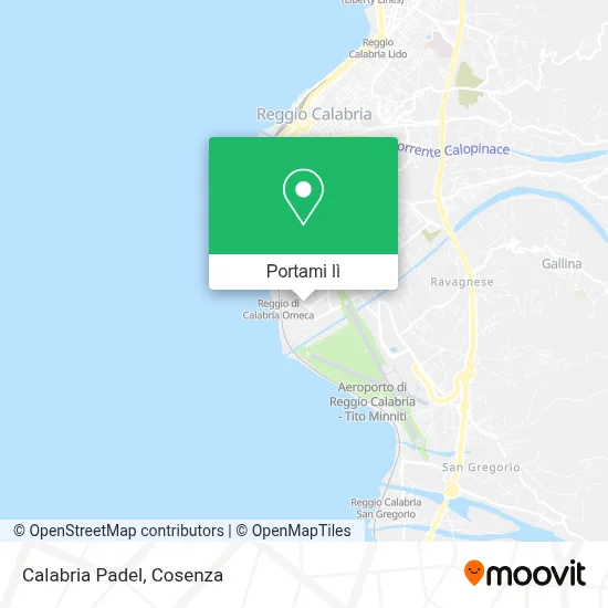 Mappa Calabria Padel