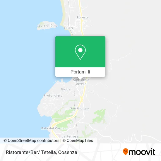 Mappa Ristorante/Bar/ Tetella