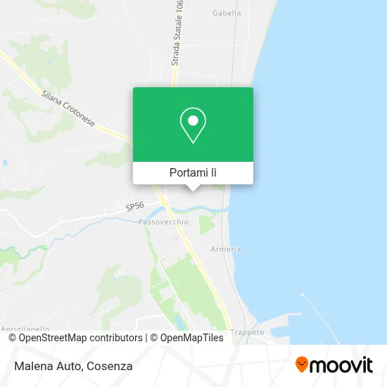 Mappa Malena Auto