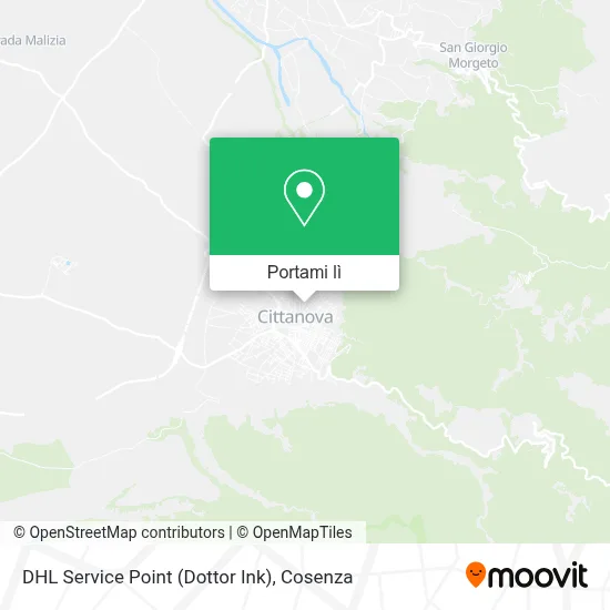 Mappa DHL Service Point (Dottor Ink)