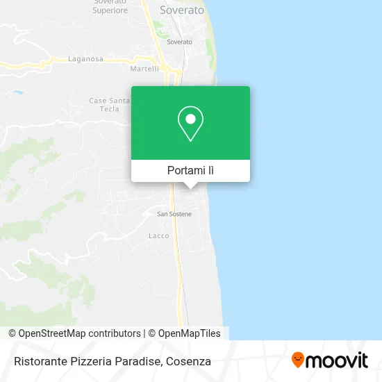 Mappa Ristorante Pizzeria Paradise