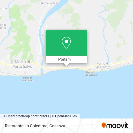 Mappa Ristorante La Calemma