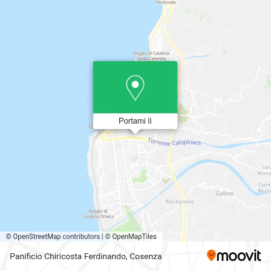 Mappa Panificio Chiricosta Ferdinando