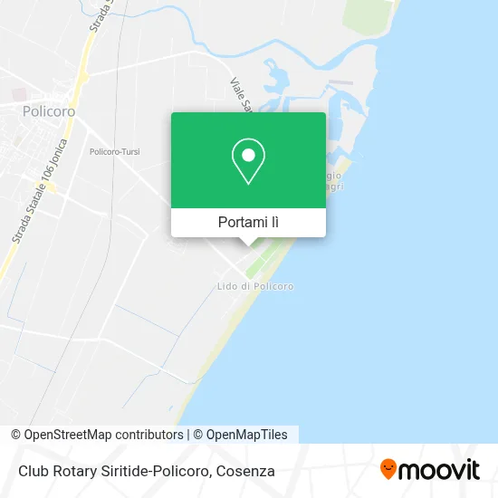 Mappa Club Rotary Siritide-Policoro