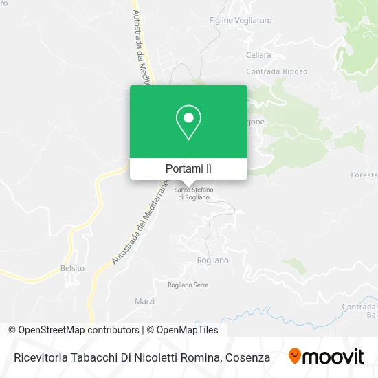 Mappa Ricevitoria Tabacchi Di Nicoletti Romina