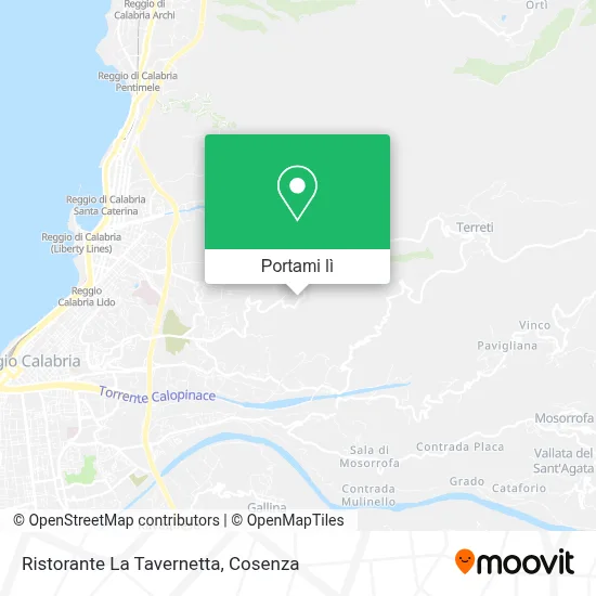 Mappa Ristorante La Tavernetta