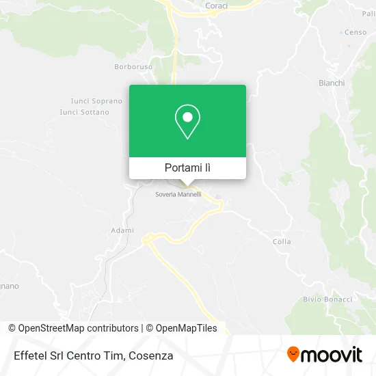 Mappa Effetel Srl Centro Tim
