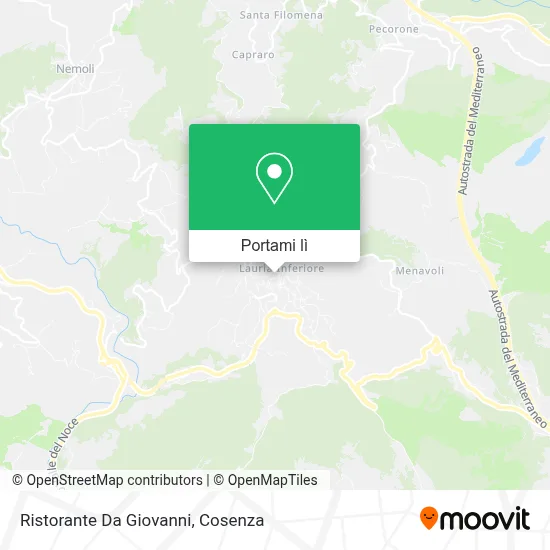 Mappa Ristorante Da Giovanni