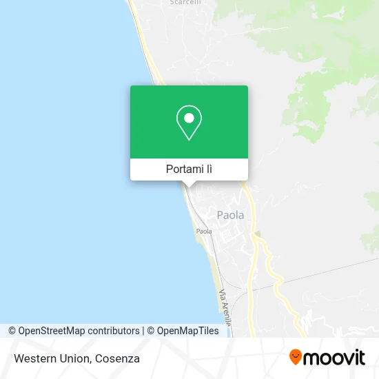 Mappa Western Union