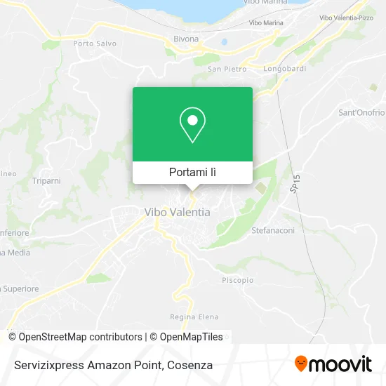 Mappa Servizixpress Amazon Point
