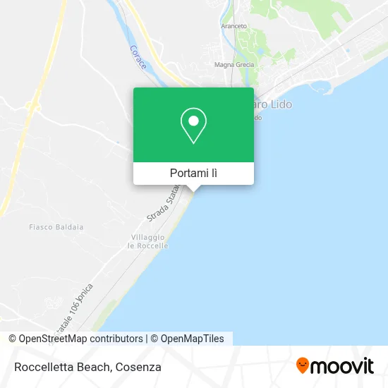 Mappa Roccelletta Beach