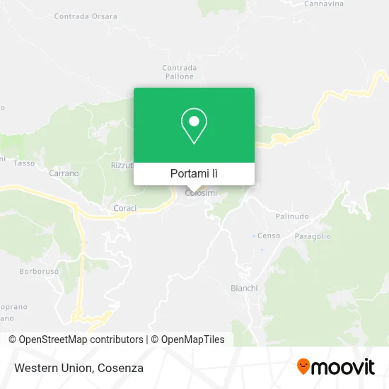 Mappa Western Union