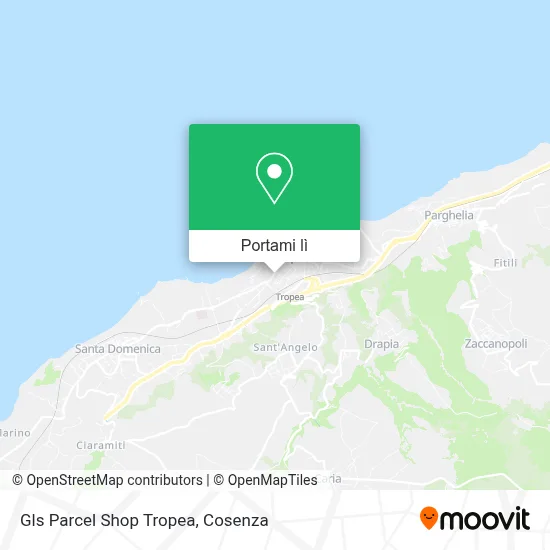 Mappa Gls Parcel Shop Tropea