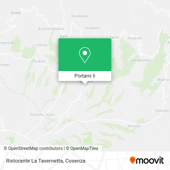 Mappa Ristorante La Tavernetta