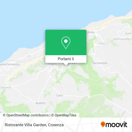 Mappa Ristorante Villa Garden