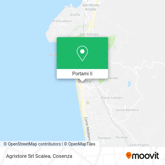 Mappa Agristore Srl Scalea