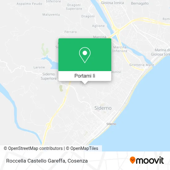 Mappa Roccella Castello Gareffa