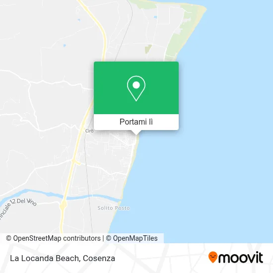 Mappa La Locanda Beach
