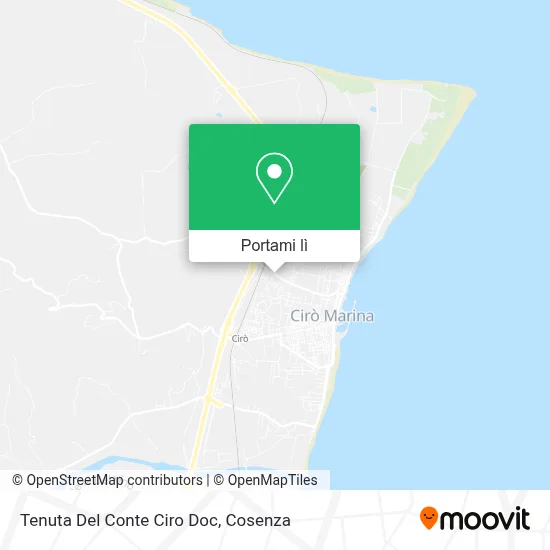 Mappa Tenuta Del Conte Ciro Doc