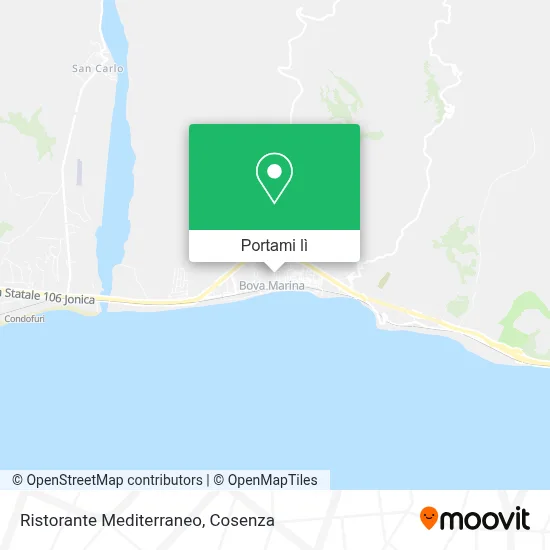 Mappa Ristorante Mediterraneo
