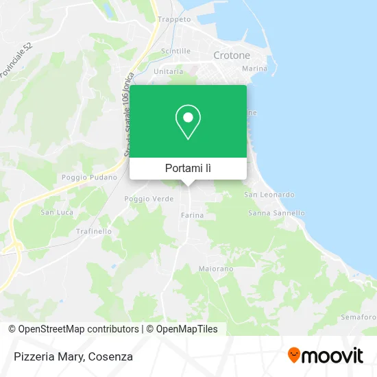 Mappa Pizzeria Mary