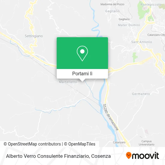 Mappa Alberto Verro Consulente Finanziario