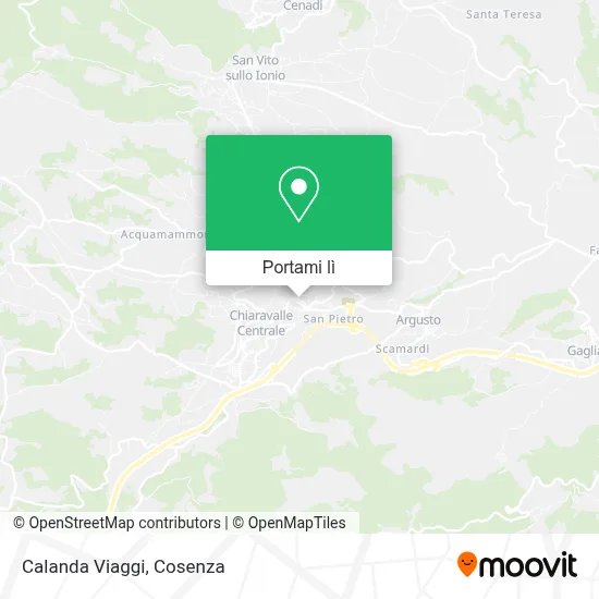 Mappa Calanda Viaggi