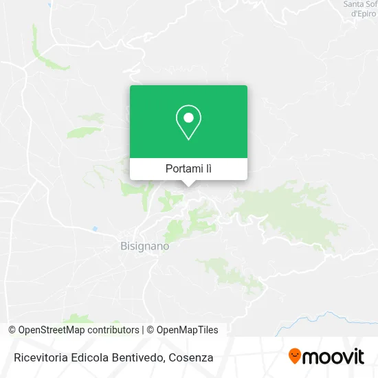 Mappa Ricevitoria Edicola Bentivedo