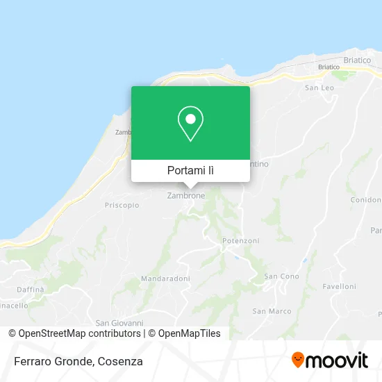 Mappa Ferraro Gronde