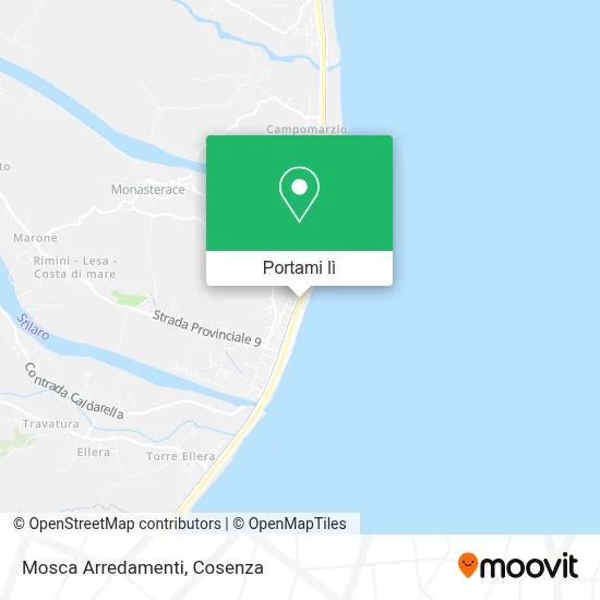Mappa Mosca Arredamenti