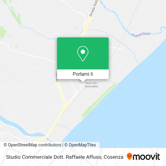 Mappa Studio Commerciale Dott. Raffaele Affuso