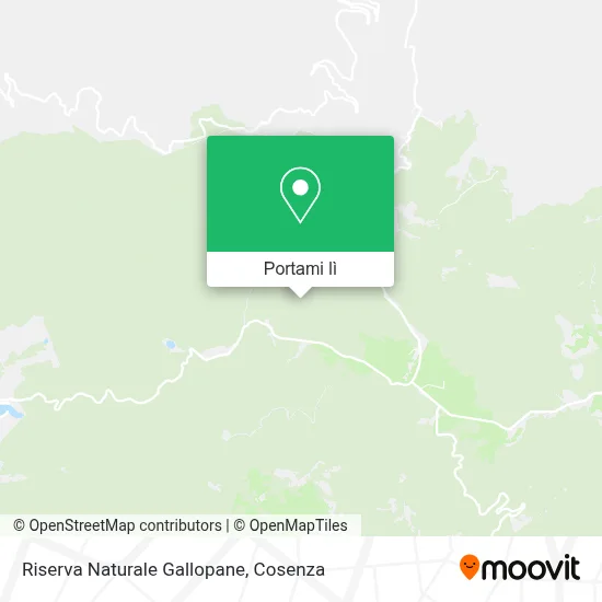 Mappa Riserva Naturale Gallopane
