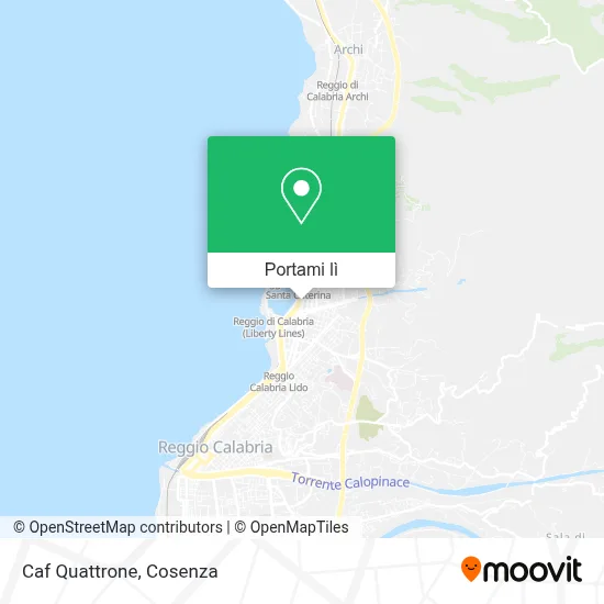 Mappa Caf Quattrone