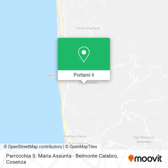 Mappa Parrocchia S. Maria Assunta - Belmonte Calabro