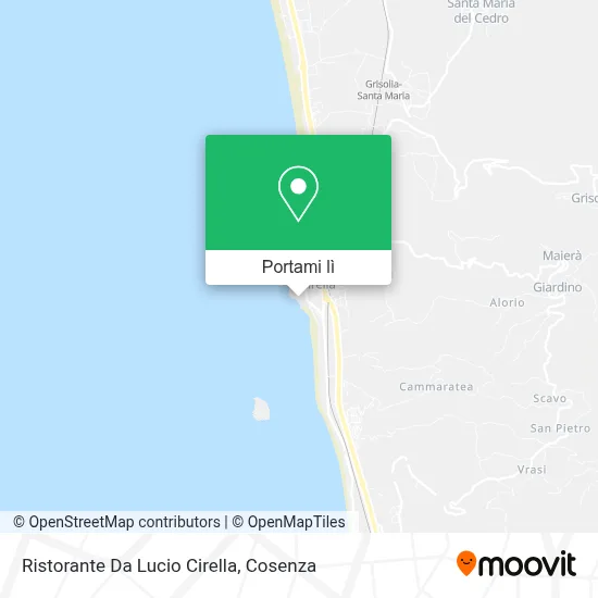 Mappa Ristorante Da Lucio Cirella