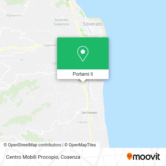 Mappa Centro Mobili Procopio