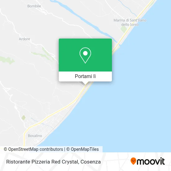 Mappa Ristorante Pizzeria Red Crystal