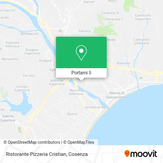 Mappa Ristorante Pizzeria Cristian