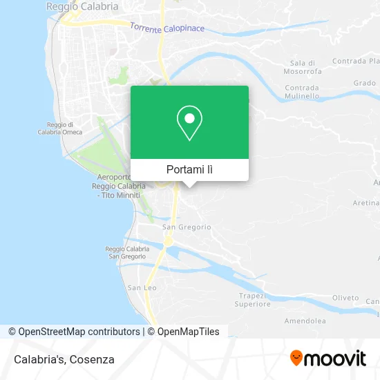 Mappa Calabria's